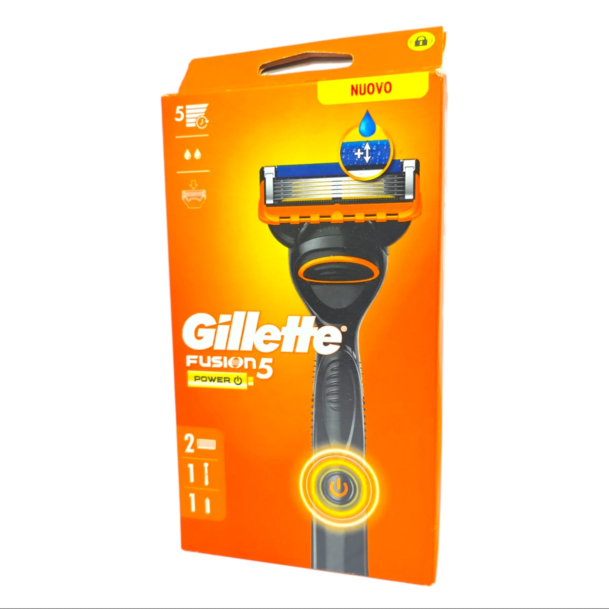 Brici pentru barbati Gillette, Fusion Power, maner 1 bucata, Lama 2 bucati