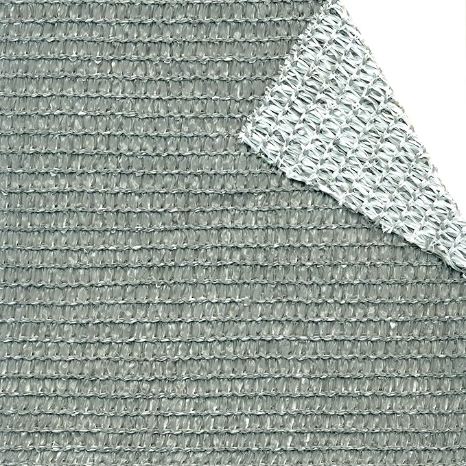 Plasă dublă față-verso TENAX Soleado Duo, alb/gri, 1,50 x 5 m