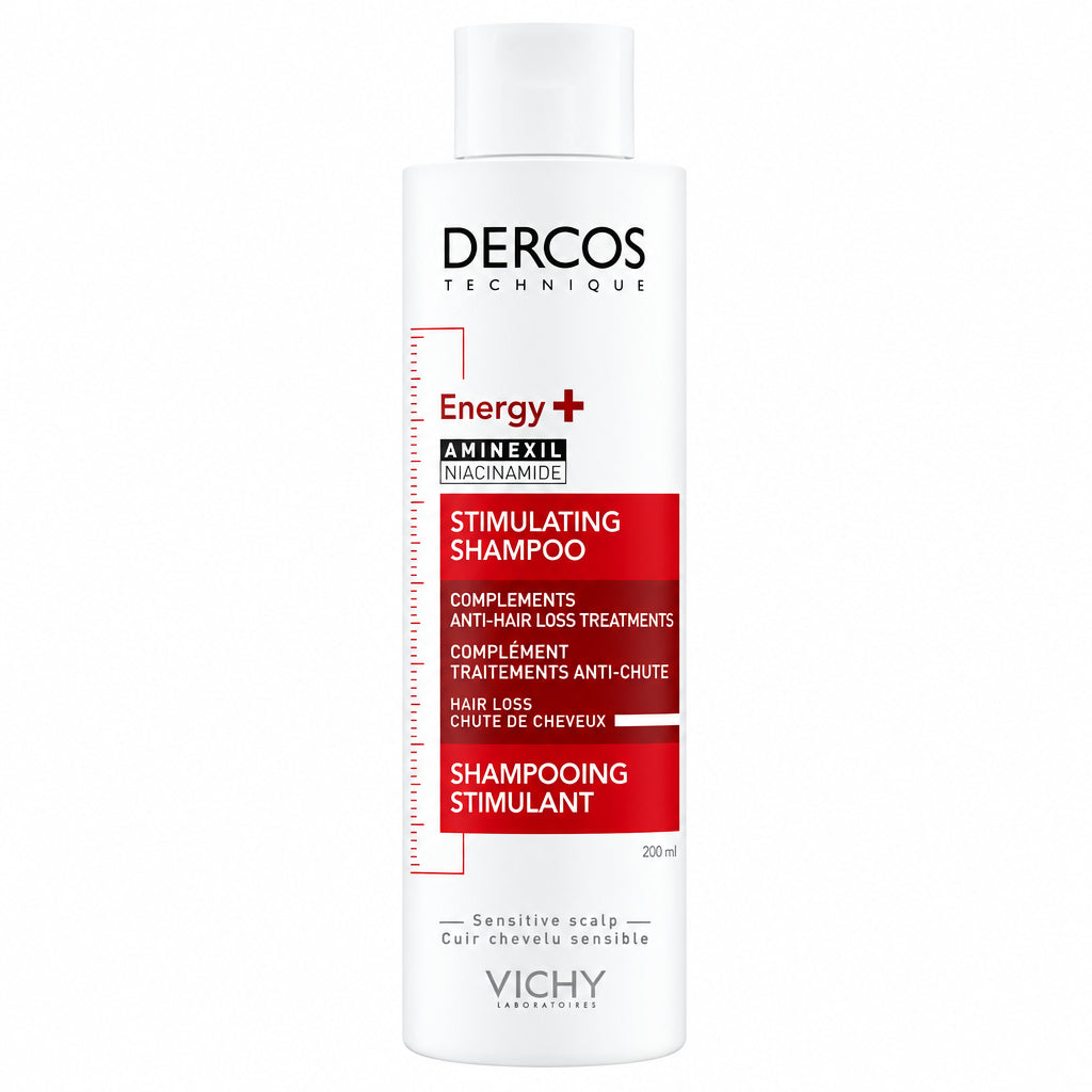 Sampon energizant Vichy Dercos Energy + impotriva caderii parului cu aminexil, 200 ml