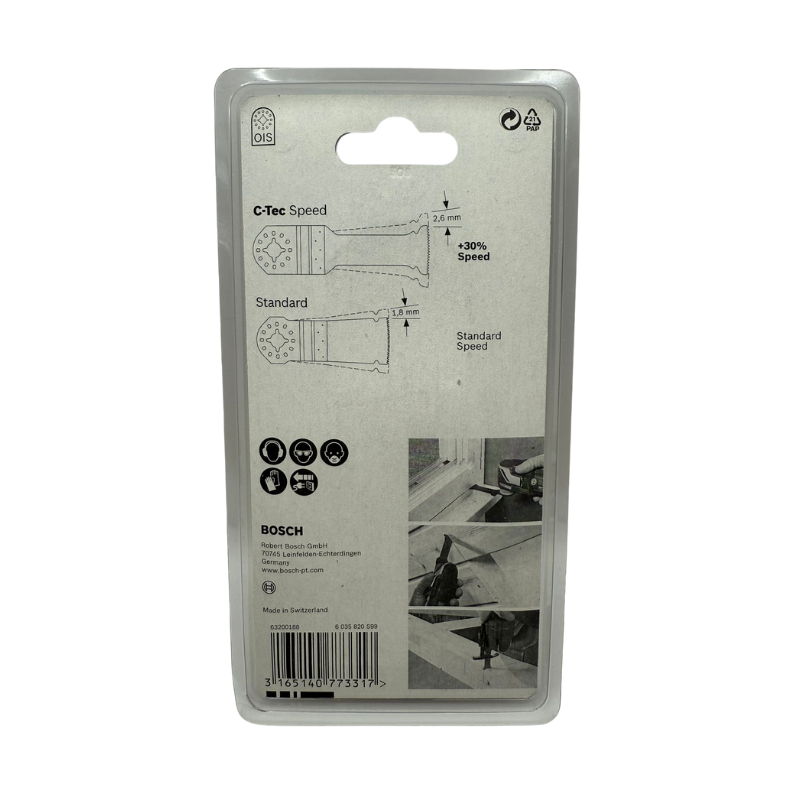 Set 5 Pânze de ferăstrău Bosch AIZ 32 BLC OIS, Bimetal, 32 x 40 mm