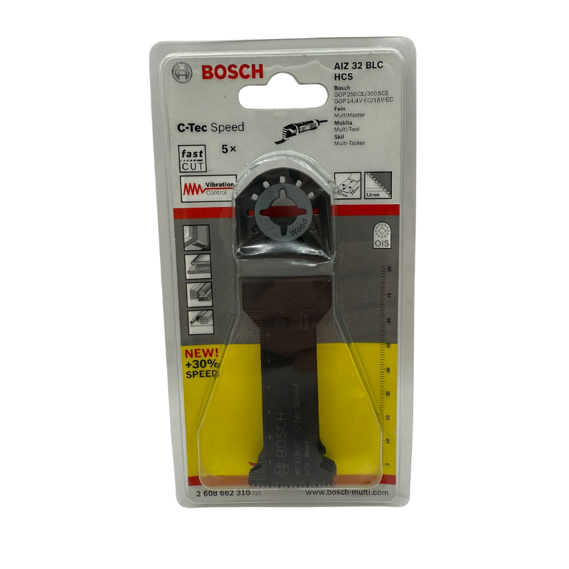 Set 5 Pânze de ferăstrău Bosch AIZ 32 BLC OIS, Bimetal, 32 x 40 mm