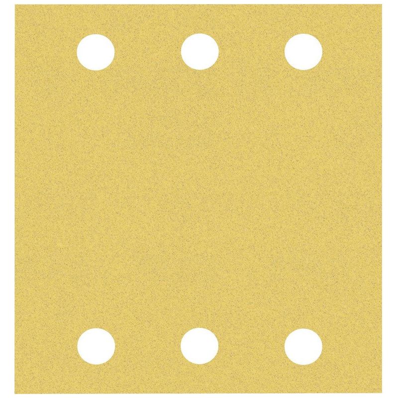 Set 10 buc hartie abraziva pentru vopsea, Bosch,115 x 140 mm, P40-180, Galben
