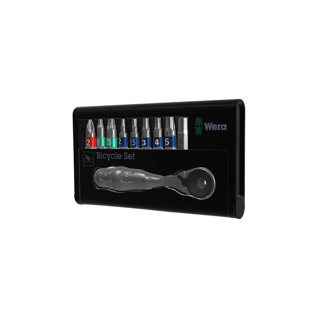Set de 10 scule bicicleta, Wera, Multicolor