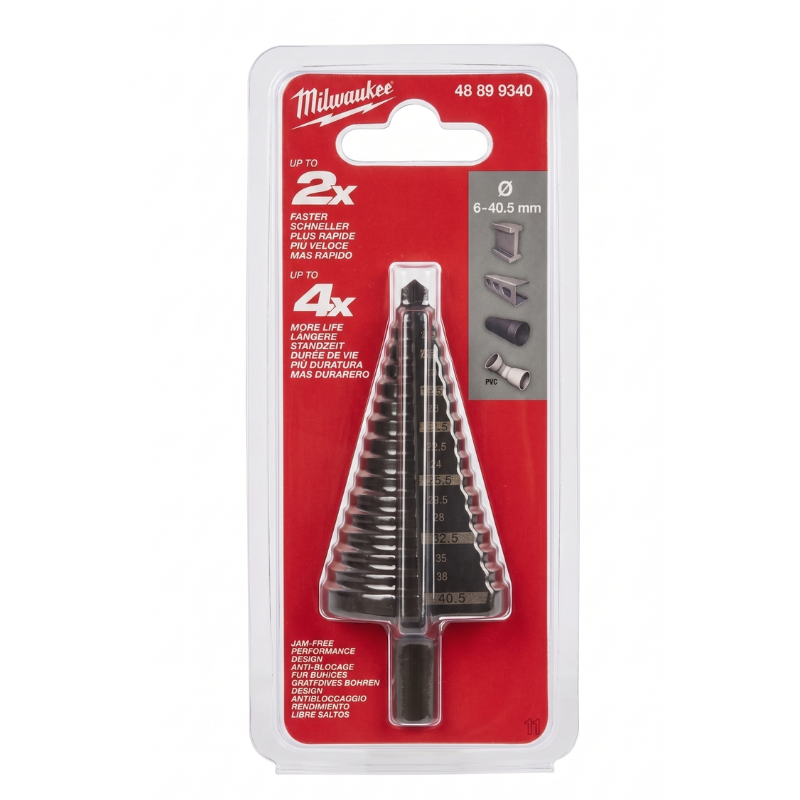 Burghiu pentru metal în trepte Milwaukee, 6-40,5mm