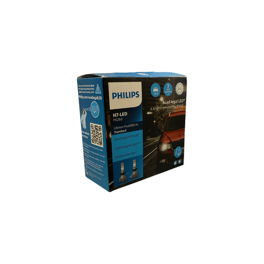 Set 2 leduri auto Philips H7 - LED, Ultinon Pro600 HL, 16 W, 5800 K, 12V