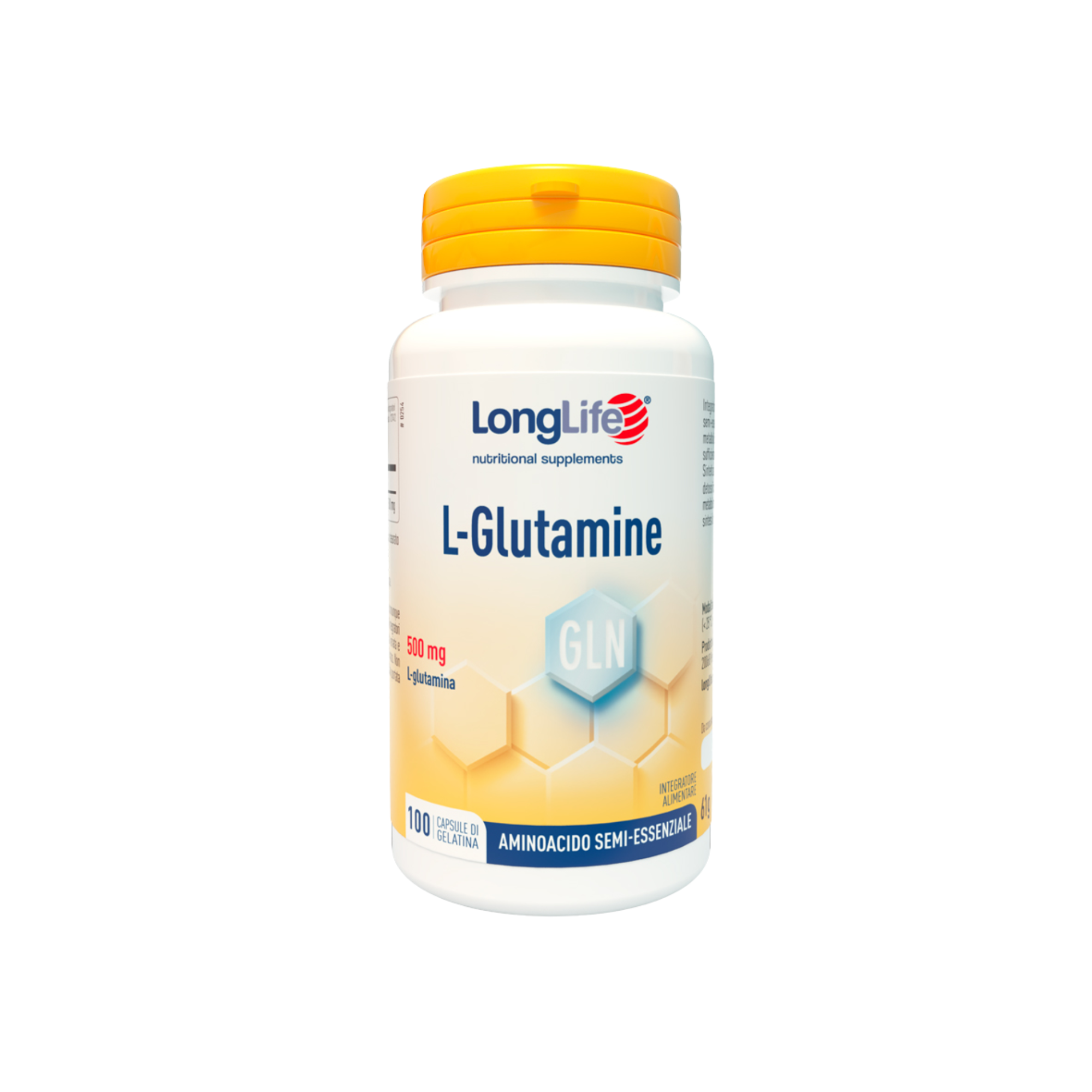Supliment alimentar L-Glutamină, LongLife, 100 capsule