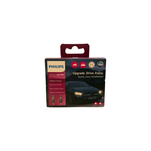 Set 2 leduri auto Philips LED - HL H4/H19, Ultininon Acces 20 W, 6000 K, 12V