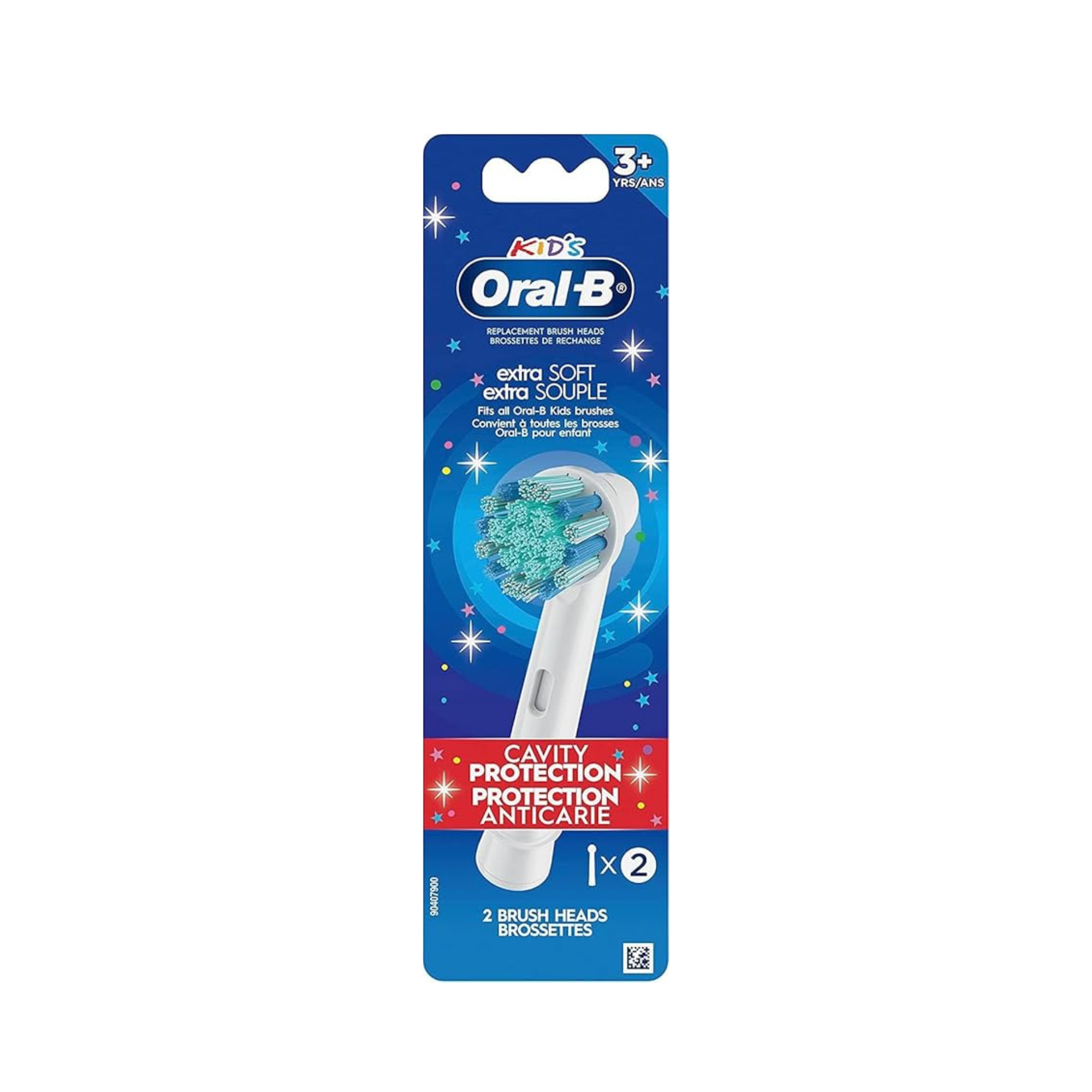 Rezerve periute de dinti electrica Oral-B Kids 3+, Extra Soft, protectie impotriva cariilor, 2 buc