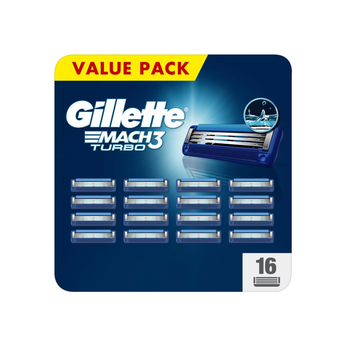 Rezerve aparat de ras Gillette Mach3 Turbo, 16 buc