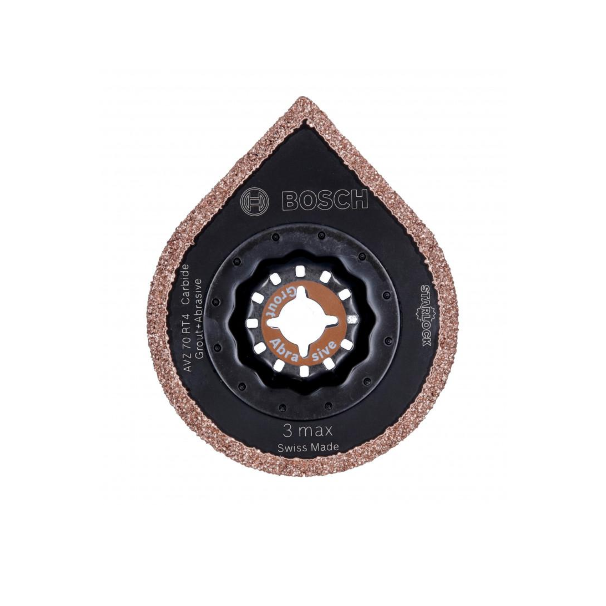 Panza cu carburi metalice, Bosch EXPERT, AVZ 70 RT4, Starlock, Grout and Abrasive, 70mm