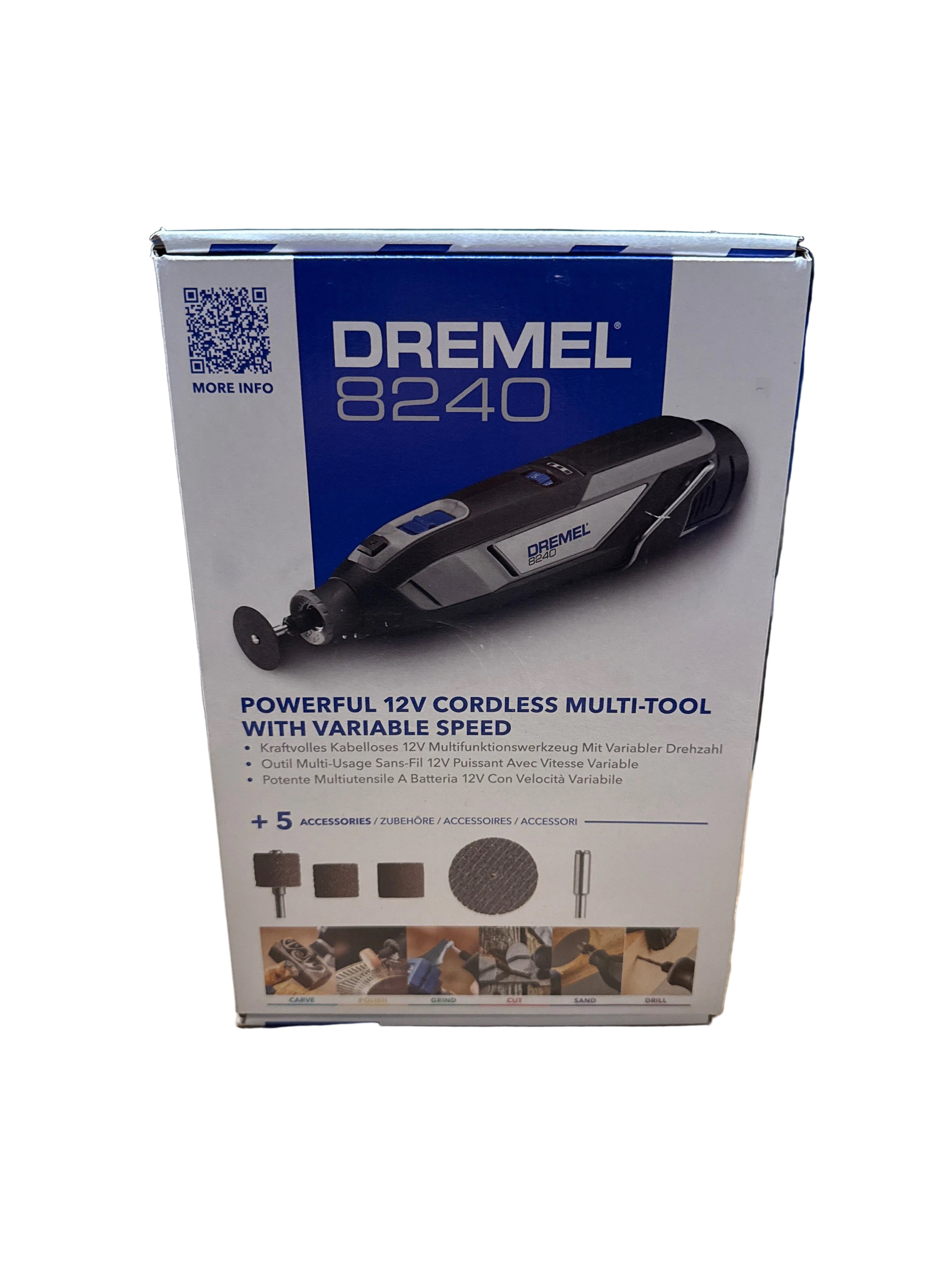 Unealta functionala Dremel F0138240JF, 12 V, 45 accesorii, 3 fitinguri