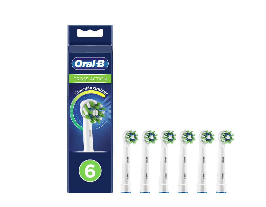 Rezerve periuta de dinti electrica Oral-B Cross Action, Tehnologie CleanMaximiser 6 buc
