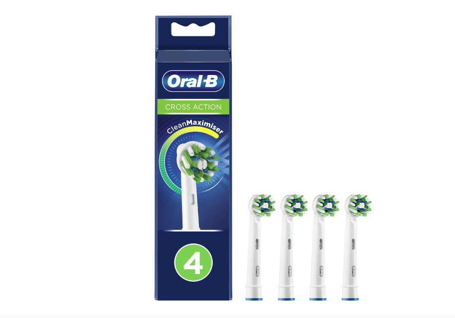 Rezerve periuta de dinti electrica Oral-B Cross Action, Tehnologie CleanMaximiser, 4 buc