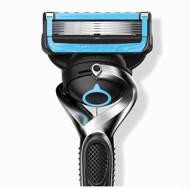 Brici, Gillette, Proshield Chill, 5 lame anti-iritare, Argintiu/Negru