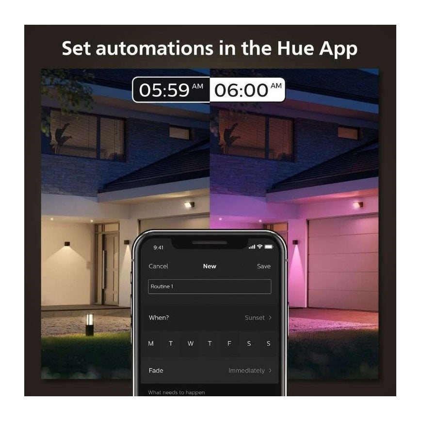 Aplică LED RGBW dimabilă de exterior Hue RESONATE LED/8W/230V 2000–6500K IP44 Philips