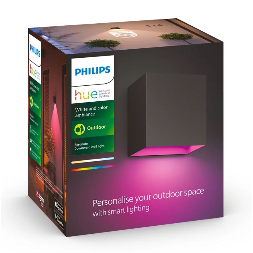 Aplică LED RGBW dimabilă de exterior Hue RESONATE LED/8W/230V 2000–6500K IP44 Philips