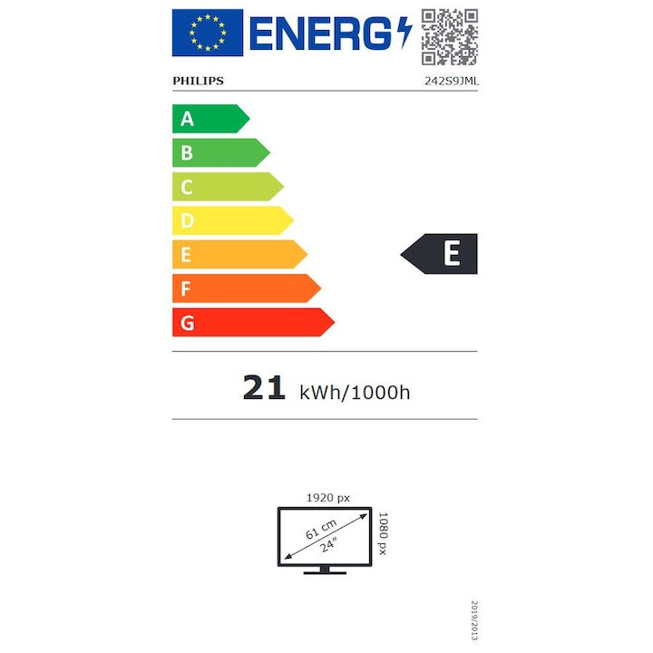 Monitor Philips LED VA 22", FHD, 75Hz, 4ms GtG, HDMI, DP 1.2, FlickerFree, Pivot, USB hub, Negru, 222S9JML
