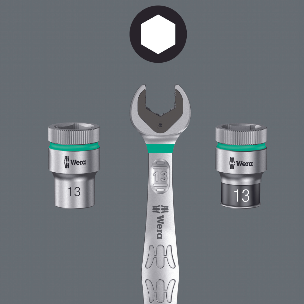 Set 4 chei combinate, cu clichet, 6000 Joker 4, Wera 05073290001