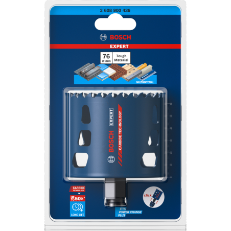 BOSCH EXPERT Carota Tough Material 76 x 60 mm