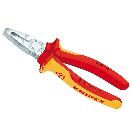 Cleste profesional combinat izolat Knipex KNI0306180T, 180 mm