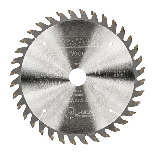 Disc Dewalt DT4057 pentru fierastrau circular,  160x20x2.6 mm, 36 dinti