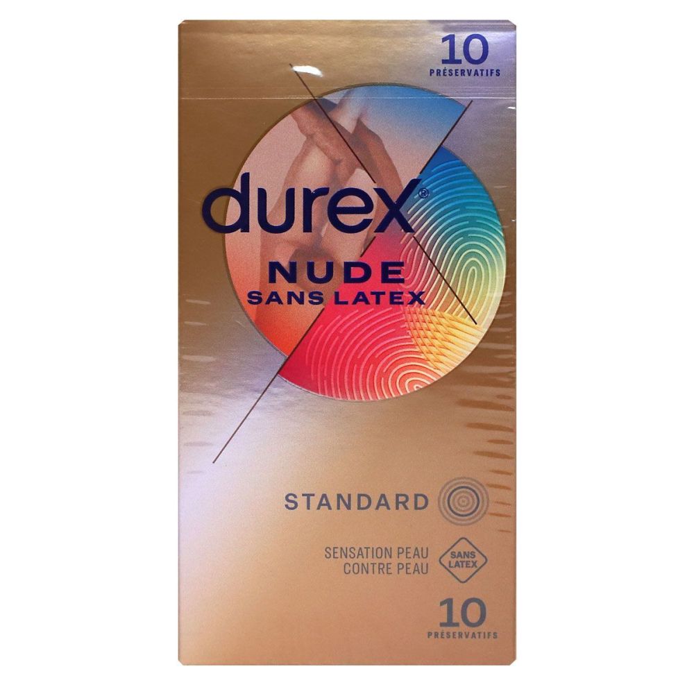 Prezervative Durex - Nude fără latex - Cutie de 10