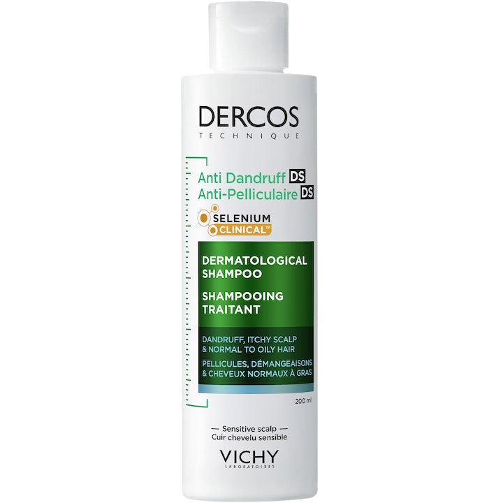 Sampon anti-matreata Vichy Dercos pentru par normal/gras, 200 ml