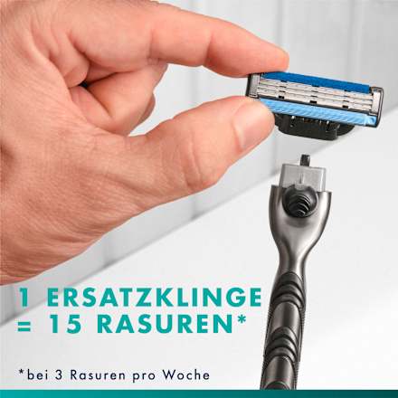 Rasierer, Mach3 mit 6 Rasierklingen, 1 St