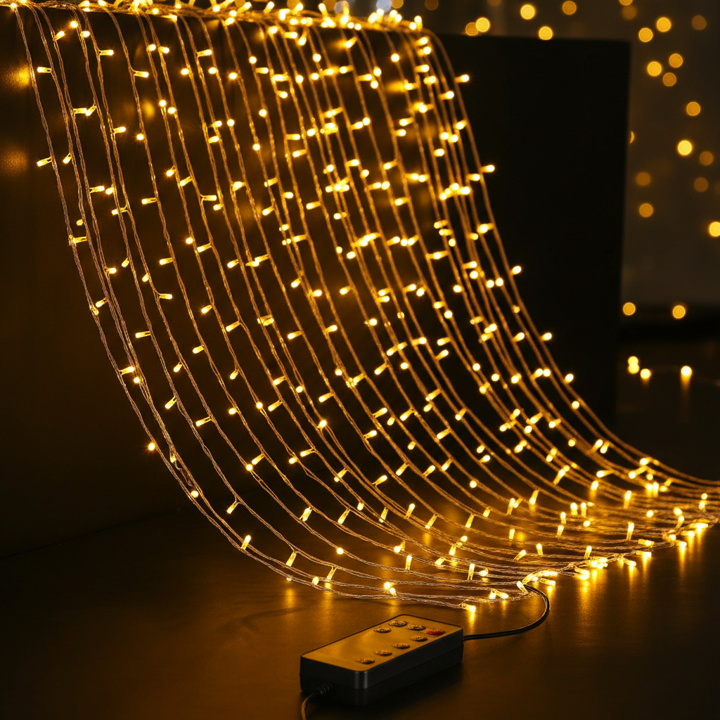 Ghirlandă luminoasă VACCHETTI  500 LED-uri , auriu cu controler 28 m