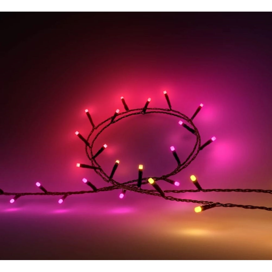 Instalație LED RGBW dimabilă de exterior de Crăciun Philips HUE WHITE AND COLOR AMBIANCE 250xLED 24,4 m 2000-6500K IP54