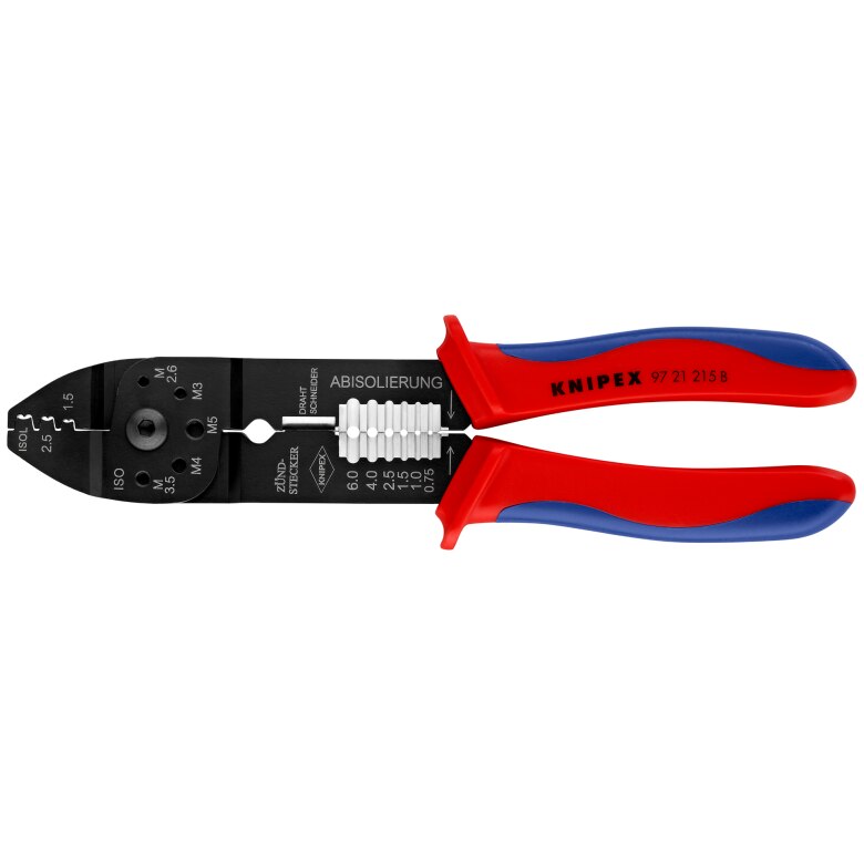 Cleste profesional pentru sertizat si dezizolat Knipex 97 21 215 B, 230 mm