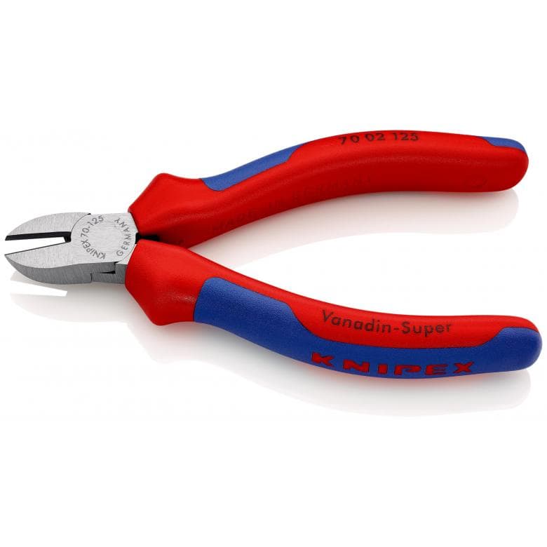 Cleste Sfic, taietor lateral, maner multicomponent, 125mm, KNIPEX 70 02 125