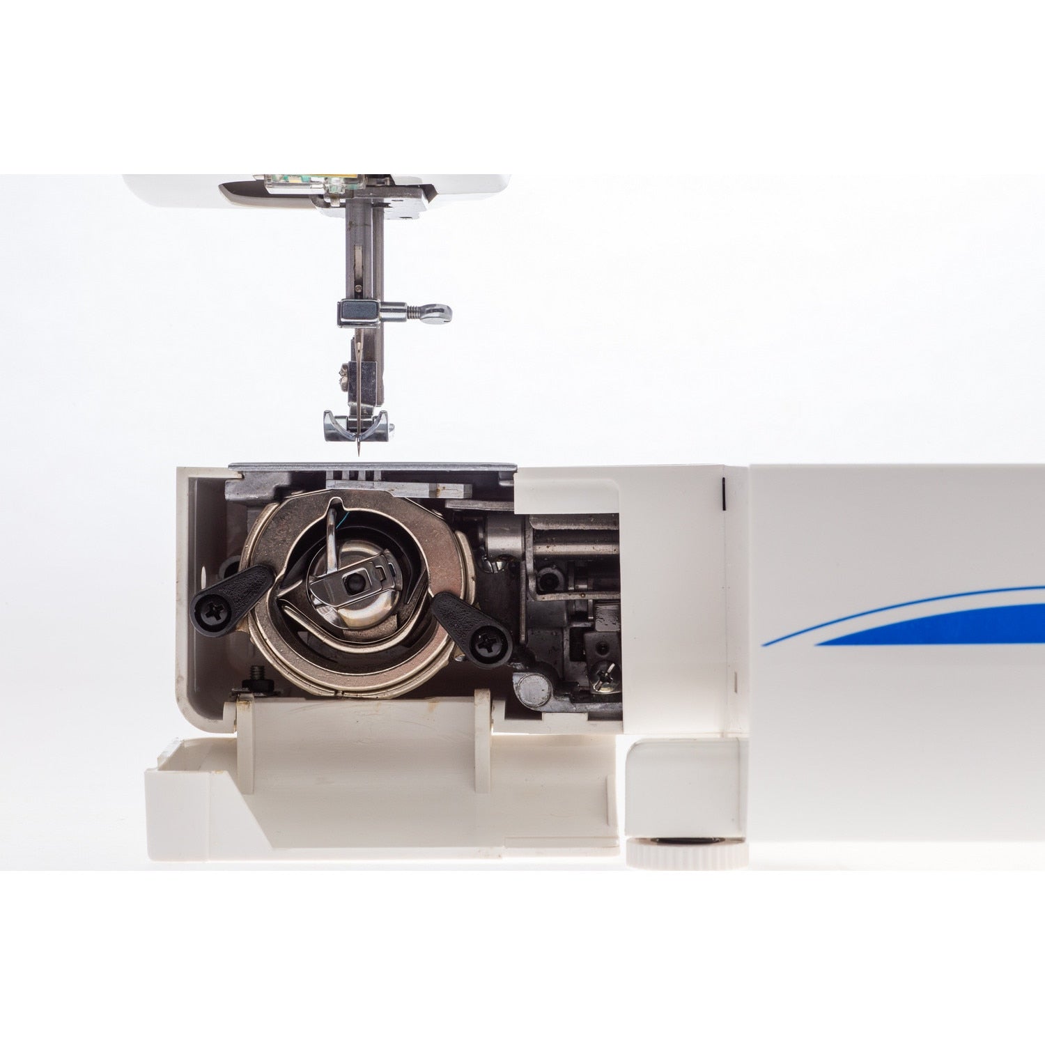 Masina De Cusut Electromecanica AEG124 , 22 Cusaturi, Bobinare Rapida, Ac Dublu, Suveica Metalica, 850 imp/min, Alb-Rosu