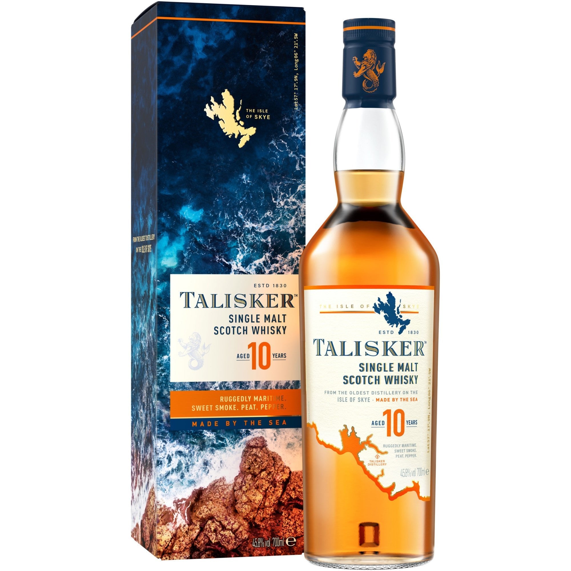 Whisky Talisker, Single Malt, 10YO, 45.8%, 0.7l