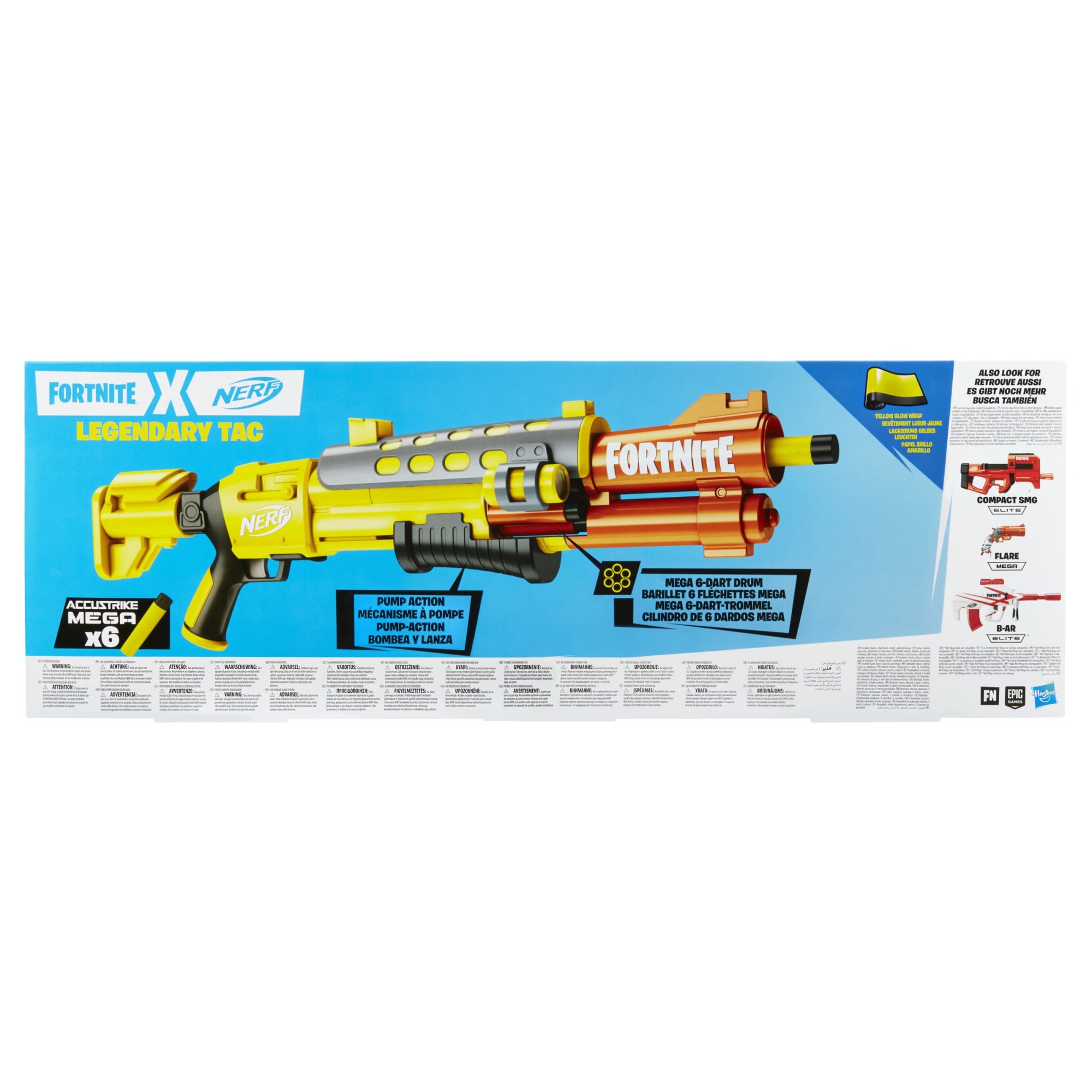 Blaster Nerf Fortnite - Legendary Tac, 6 proiectile
