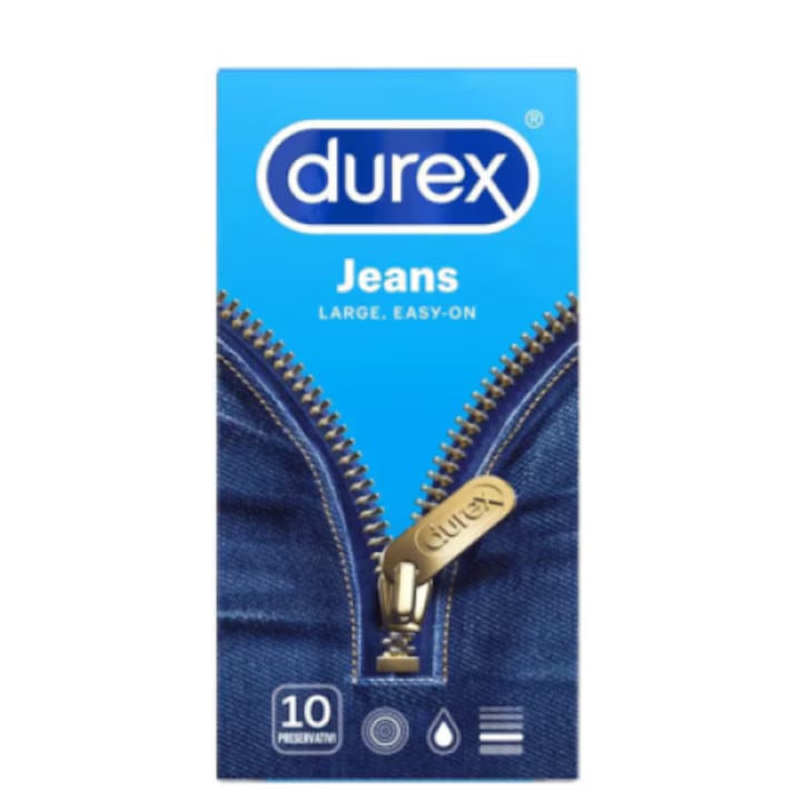 Prezervative Durex Jeans, 10 buc