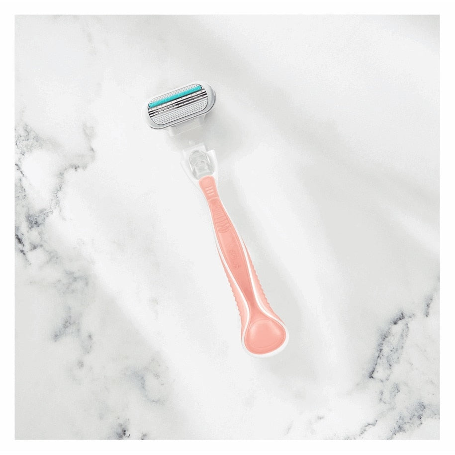 Aparat de ras pentru femei Gillette Venus Smooth Sensitive cu 1 rezerva, roz