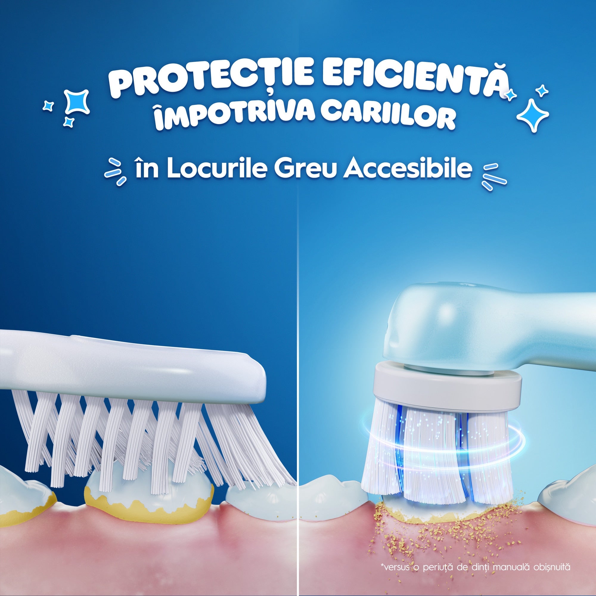 Rezerve periuta de dinti electrica Oral-B iO Kids Disney Stitch, pentru copii cu varsta peste 6 Ani, 4 bucati