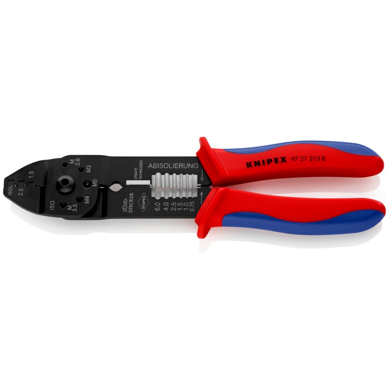 Cleste profesional pentru sertizat si dezizolat Knipex 97 21 215 B, 230 mm