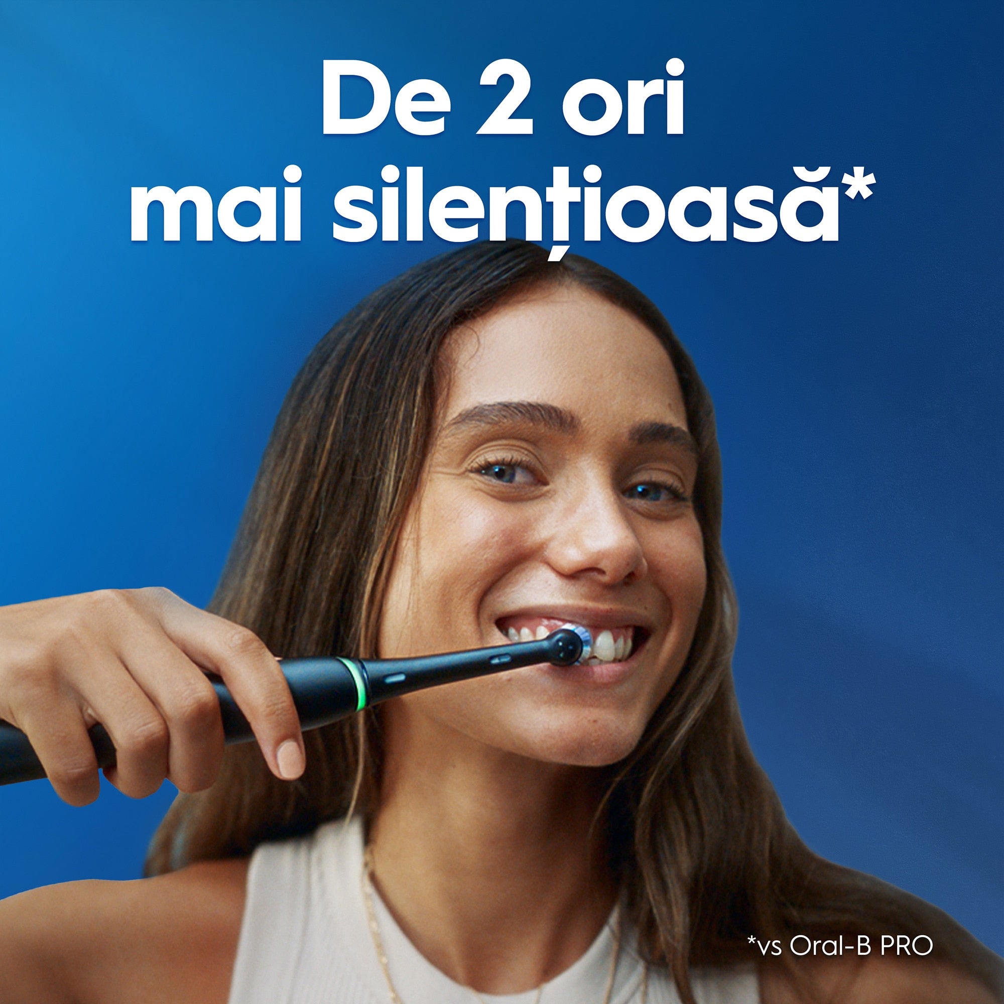 Set periuta de dinti electrica Oral-B iO2 + 3 capete de periaj cu 3 intensitati de periaj, Trusa de calatorie, Negru