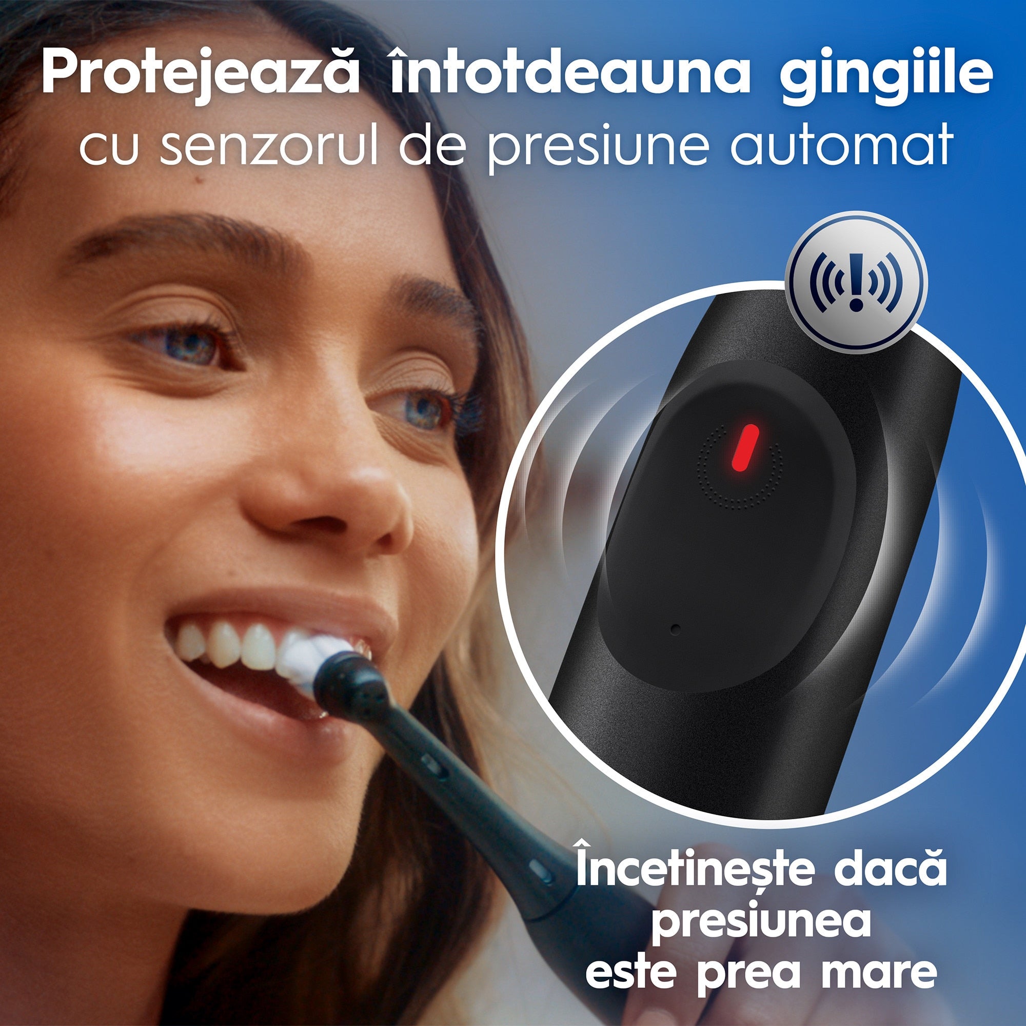 Set periuta de dinti electrica Oral-B iO2 + 3 capete de periaj cu 3 intensitati de periaj, Trusa de calatorie, Negru