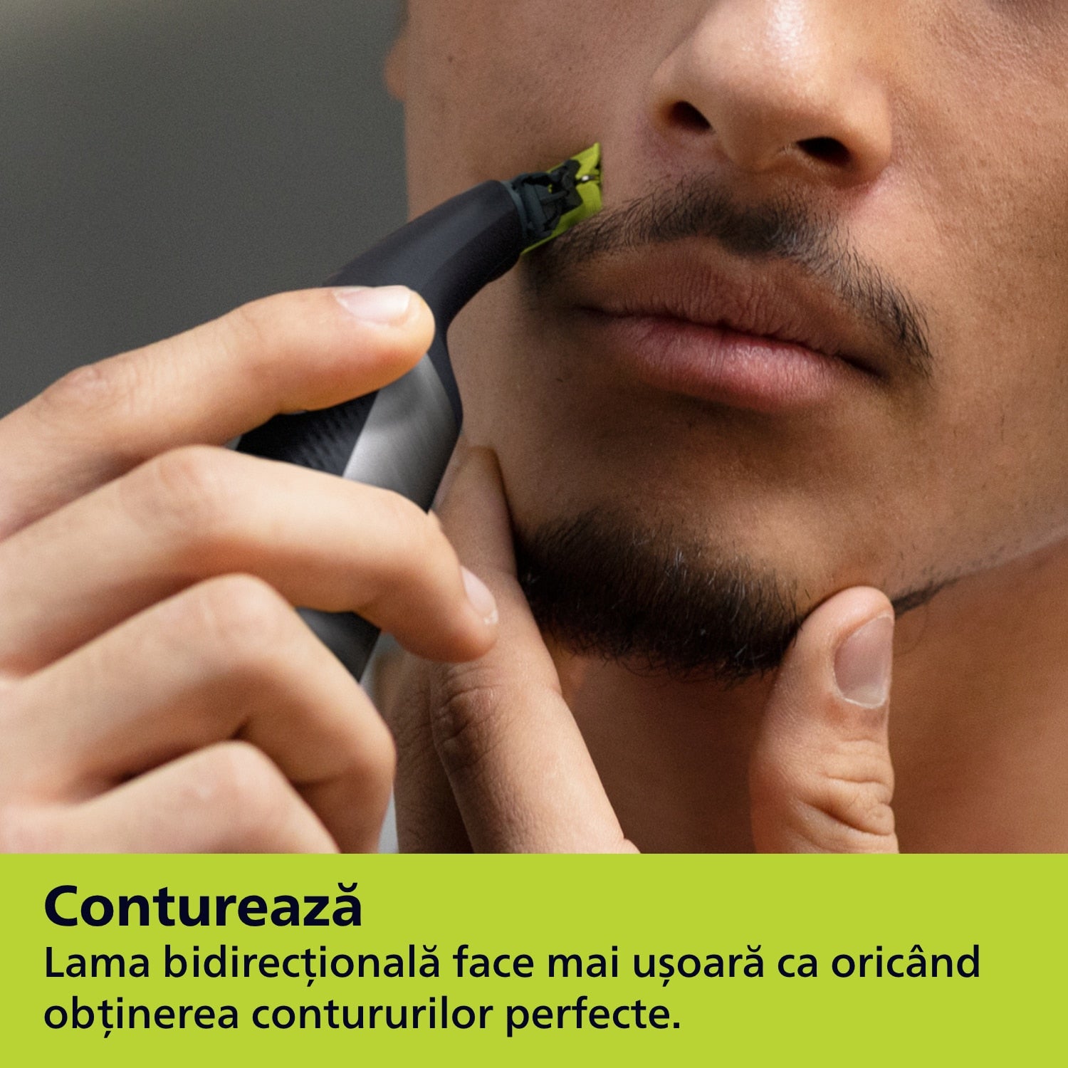 Rezerva OneBlade QP624/50, set fata si Corp: 2 lame 360 + 2 accesorii (pieptene pentru corp si accesoriu pentru protectie a zonelor intime/sensibile)