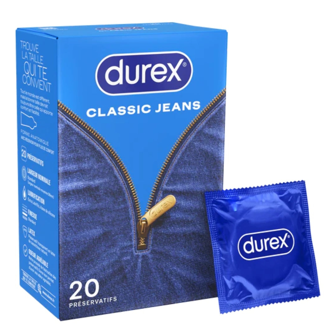 Prezervative Durex Clasic jeans, 20 buc