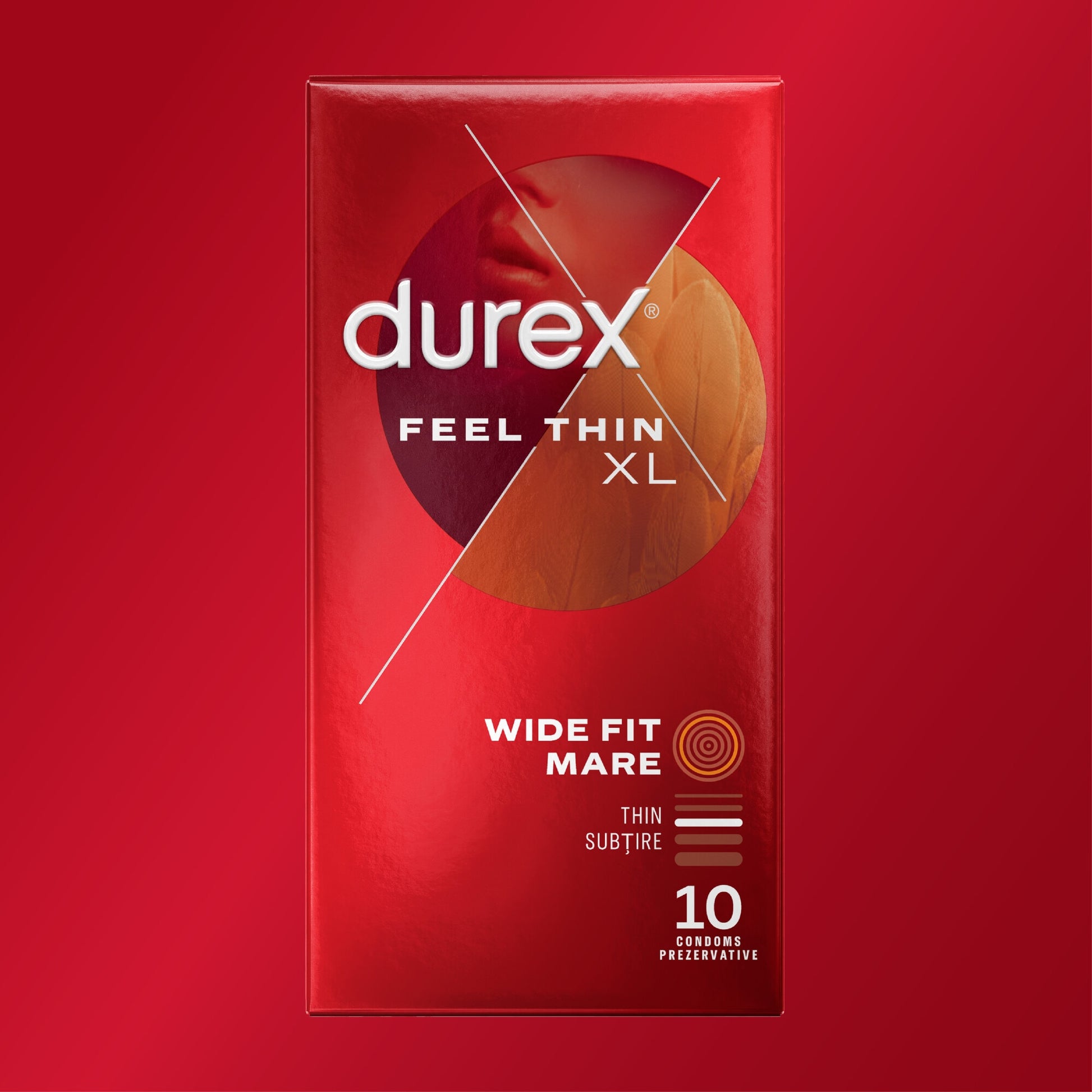 Prezervative Durex Feel Thin XL, 10 buc