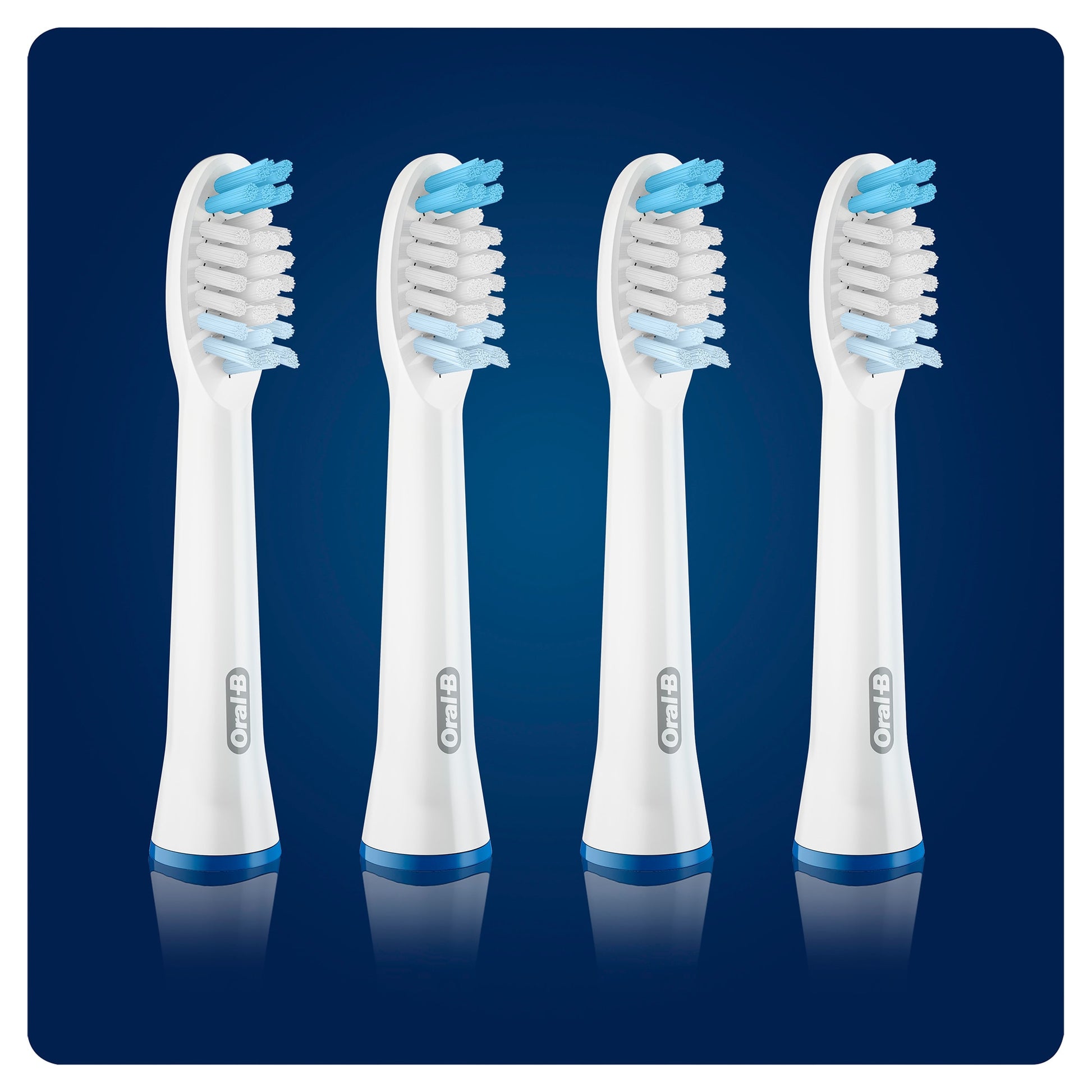 Cap periuta de dinti, Oral-B, Pulsonic Clean, 4 bucati, Alb