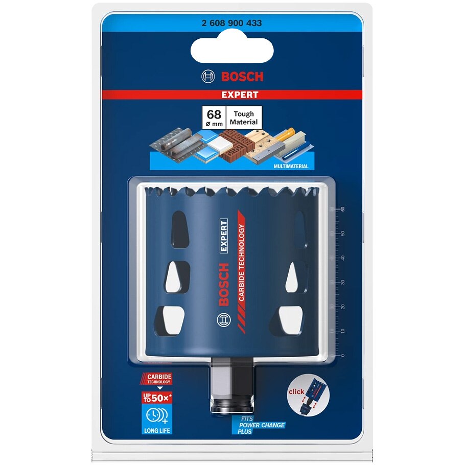 Carota Bosch Expert Tough Material 2608900433, ø 68 x 60 mm