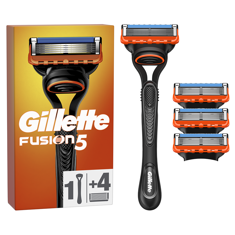 Aparat de ras Gillette Fusion Manual + 3 rezerve