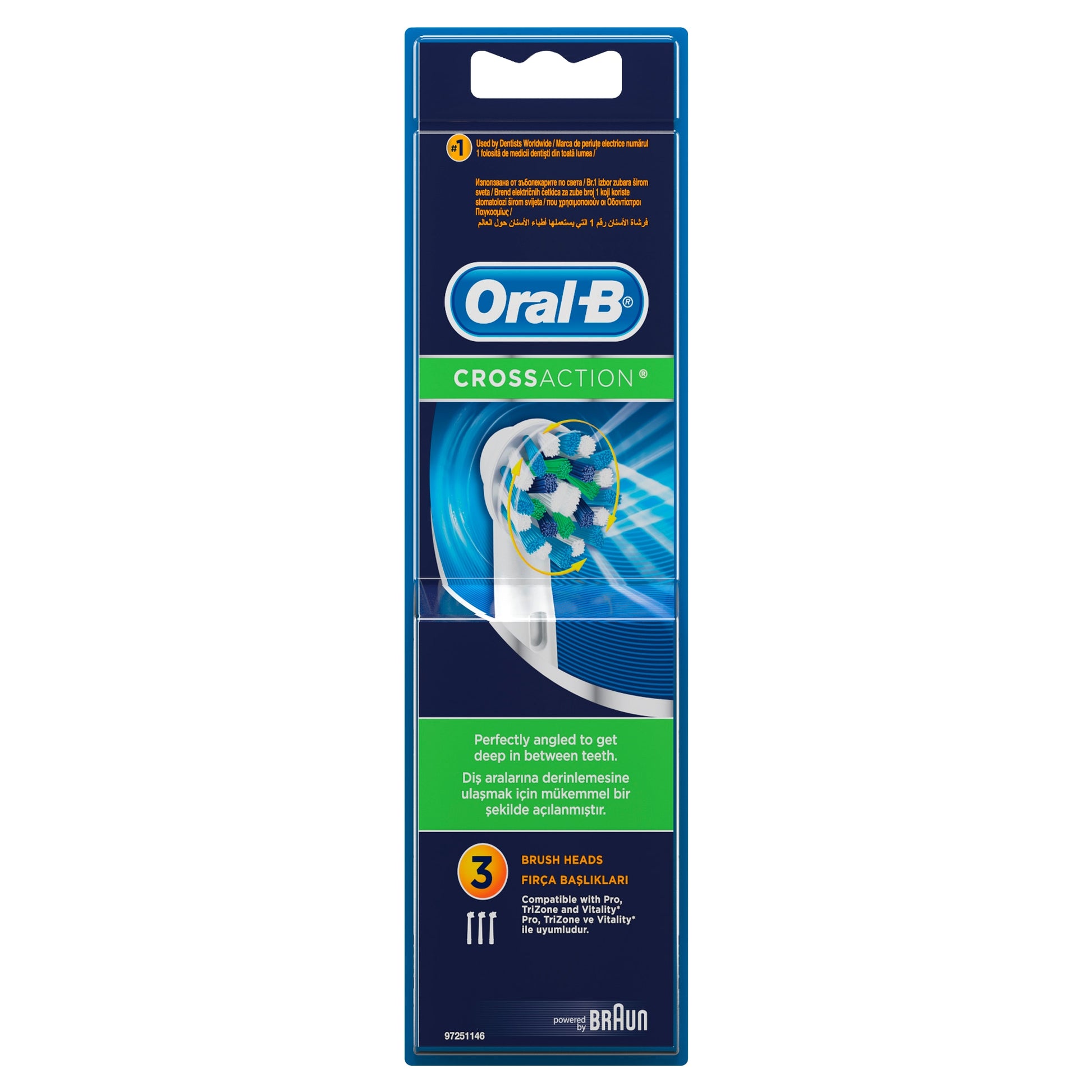 Rezerva periuta de dinti electrica Oral-B Cross Action EB50 3 buc