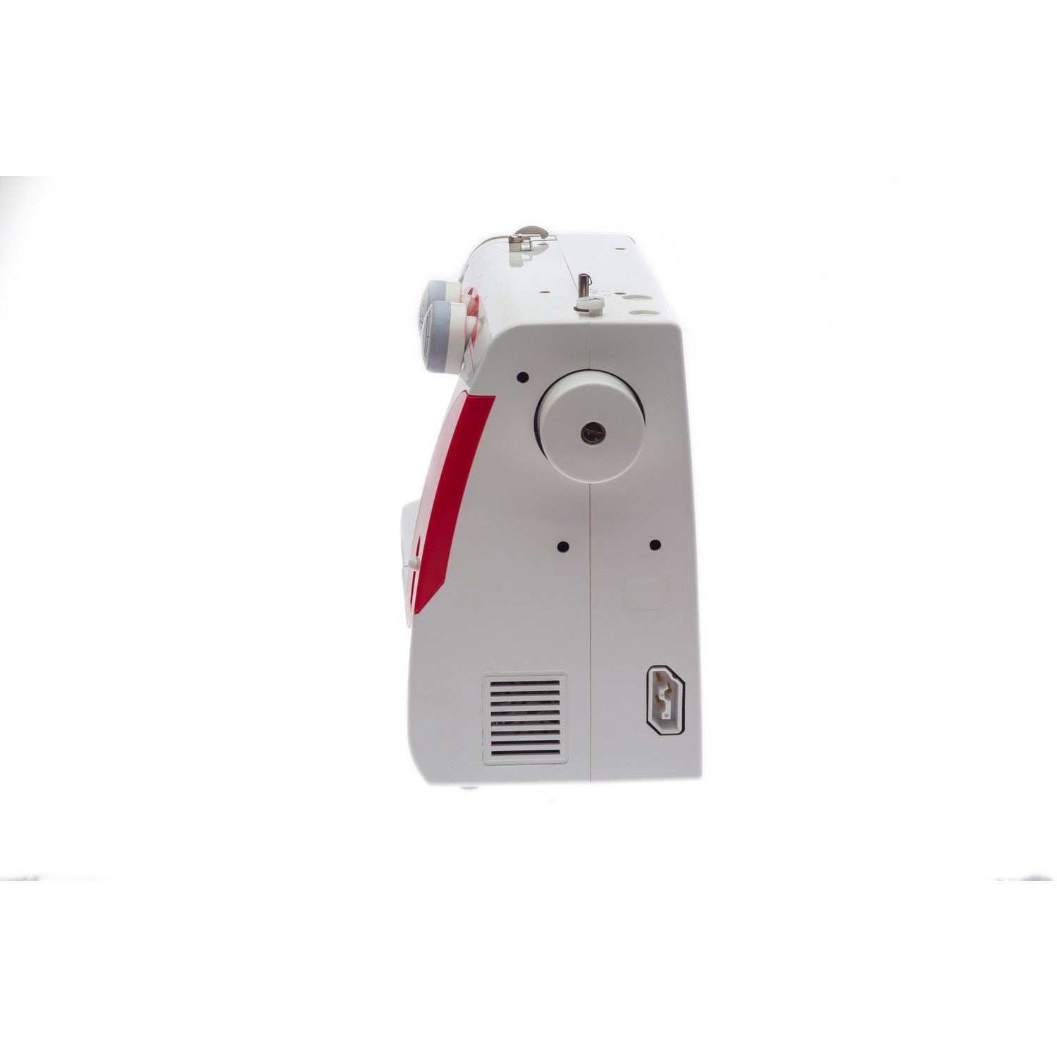Masina De Cusut Electromecanica AEG124 , 22 Cusaturi, Bobinare Rapida, Ac Dublu, Suveica Metalica, 850 imp/min, Alb-Rosu