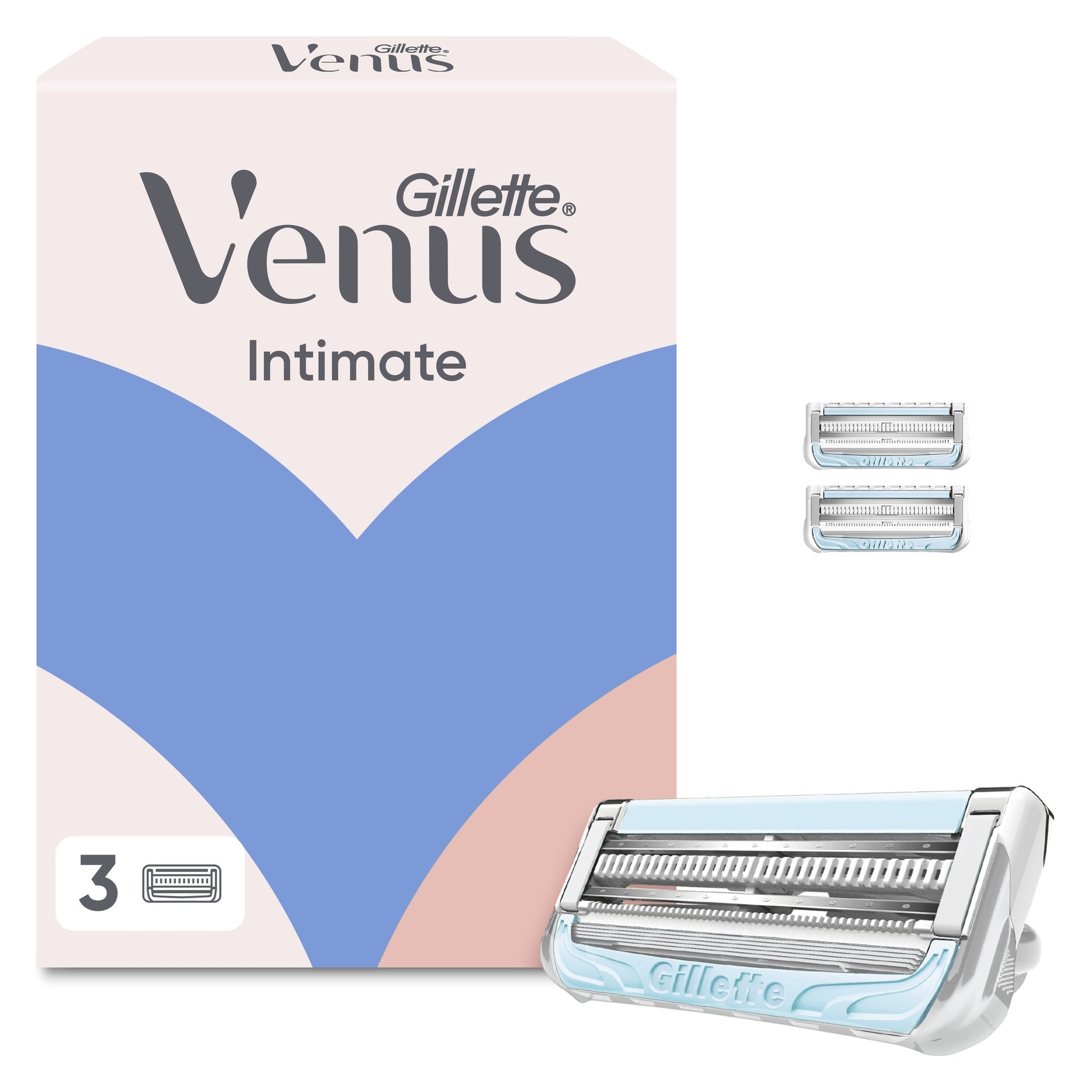 Rezerve aparat de ras Gillette Venus pentru parul si pielea zonei intime, 3 buc